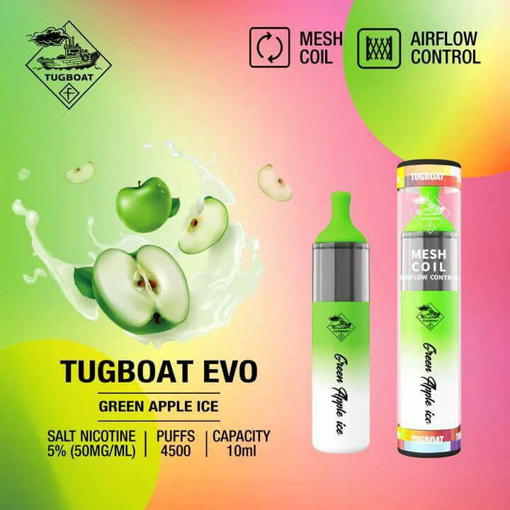 Tugboat Evo 4500 puffs Disposable Vape Best and popular 2023Tugboat Evo